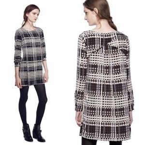 Thakoon X for Design Nation Women’s Carnaby Black Grey Dotted Shift Dress Sz Med